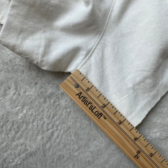 Universal Thread Linen Blend Shorts Women XL White Elastic Waist Coastal NWT - Picture 9 of 9
